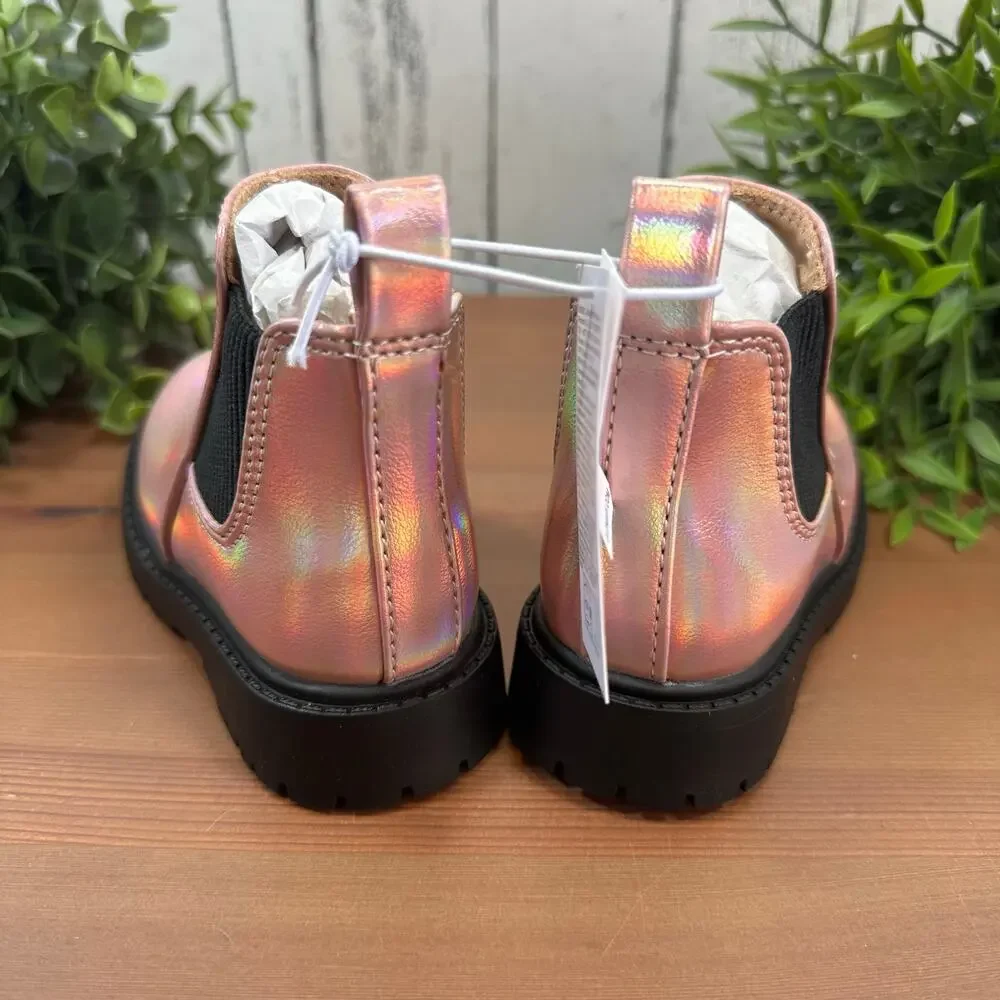 Old Navy Toddler Girls Faux-Leather Chelsea Boots Size 5